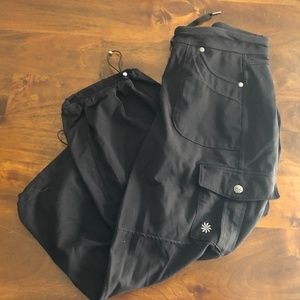 Athleta- crop athletic cargo pants